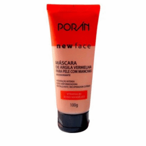 MASCARA DE ARGILA VERMELHA PARA PELES COM MANCHAS 100 G -PORAN