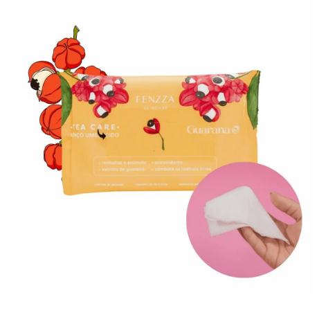 KIT LENÇO UMEDECIDO GUARANA ( KIT C/6 UNIDADES ) - FENZZA - Imagem 2