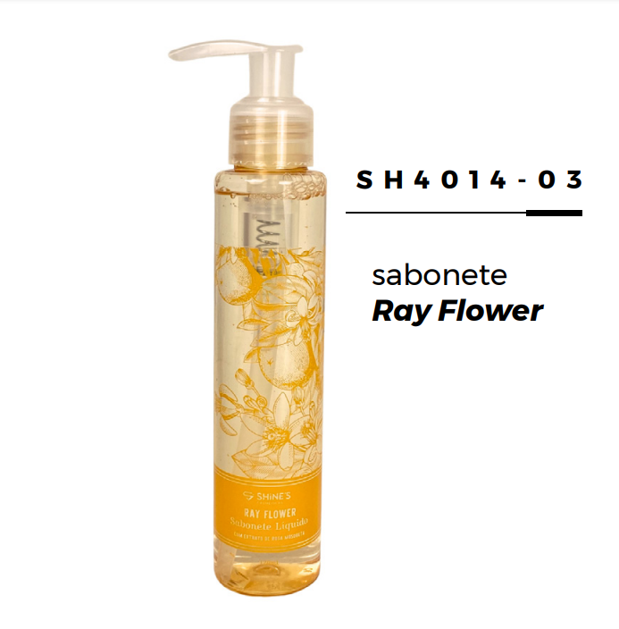 SABONETE LIQUIDO FACIAL RAY FLOWER 120ML - SHINE'S