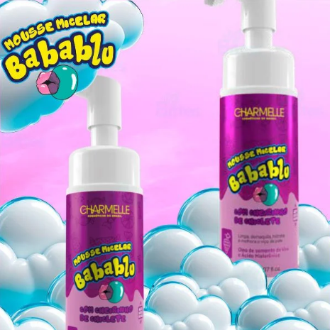 MOUSSE FACIAL BABABLU UVA 150ML - CHARMELLE - Imagem 2
