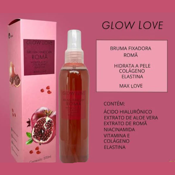 BOX BRUMA FIXADORA ROMA GLOW LOVE 200ML (BOX COM 6 UNIDADES ) - MAX LOVE - Imagem 2