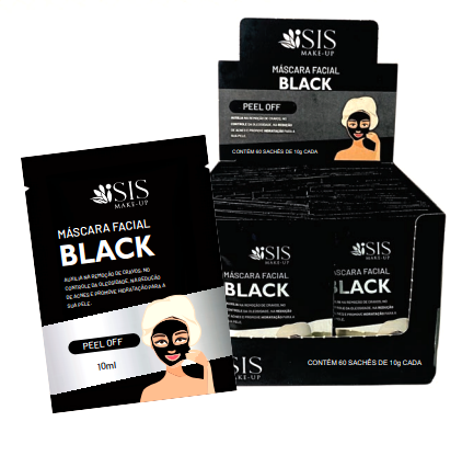 MASCARA FACIAL BLACK PEEL OFF 10ML SACHE - ISIS - Imagem 3