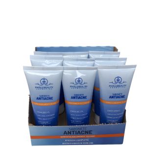 BOX SABONETE FACIAL ANTIACNE 100 ML ( BOX COM 12 UNIDADES ) -PHALLEBEAUTY